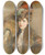 Triptych art skateboard deck of Paul Csar Helleu Lady In A Feather Hat by Paul Cesar Helleu (1859-1927)
