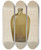 Triptych art skateboard deck of Arthur G Merkley Liquor Flask by Arthur G Merkley
