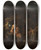 Triptych art skateboard deck of Joseph Wright Of Derby A Philosopher By Lamplight by Joseph Wright Of Derby (1734-1797)