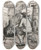 Triptych art skateboard deck of Jeanbaptiste Cariven Selfportrait Of The Artist Painting In The Cellar by Jean-Baptiste Cariven (1843-1904)