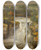 Triptych art skateboard deck of James Ward The Falls Of The Clyde After A Flood by James Ward (1769-1859)