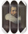 Triptych art skateboard deck of Thomas De Keyser Portrait Of A Gentleman Wearing A Fancy Ruff by Thomas de Keyser (1596-1667)