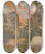 Triptych art skateboard deck of Maxfield Parrish Bellerophon At The Fountain Of Pirene by Maxfield Parrish (1870-1966)