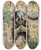 Triptych art skateboard deck of Paulandre Robert La Mticuleuse by Paul-Andre Robert (1901-1977)