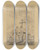 Triptych art skateboard deck of James Ensor De Gevilde by James Ensor (1860-1949)