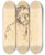 Triptych art skateboard deck of Lovis Corinth Hermann Struck Bildnisstudie H St by Lovis Corinth (1858-1925)