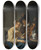 Triptych art skateboard deck of Frans Van Mieris The Elder The Music Lesson by Frans Van Mieris The Elder (1635-1681)