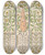 Triptych art skateboard deck of Theo Nieuwenhuis Kalenderblad Voor Juli 1898 by Theo Nieuwenhuis (1866-1951)