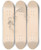 Triptych art skateboard deck of James Ensor Head Of A Man In Profile by James Ensor (1860-1949)