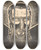 Triptych art skateboard deck of Lodewijk Schelfhout Hoofd Van Christus Met Aureool by Lodewijk Schelfhout (1881-1943)