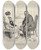 Triptych art skateboard deck of Charles Dana Gibson The Wonders Of Nature by Charles Dana Gibson (1867-1944)