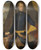 Triptych art skateboard deck of John David Swartz Karl Xii 16821718 King Of Sweden by Johan David Swartz