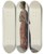 Triptych art skateboard deck of Majel G Claflin Unnamed Bulto by Majel G Claflin (1893-1941)