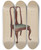 Triptych art skateboard deck of Arsen Maralian Chair_1 by Arsen Maralian