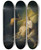 Triptych art skateboard deck of Heinrich Friedrich Fger Adam And Eve Mourn The Dead Abel by Heinrich Friedrich Fger (1751-1818)