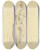 Triptych art skateboard deck of Georg Kolbe Stehender Weiblicher Akt Nach Rechts Die Rechte Hand In Die Hfte Gesttzt Das Linke Bein Angewinkelt by Georg Kolbe