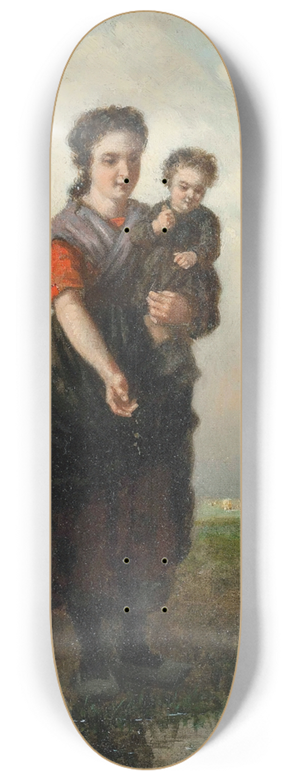 Henri Van Seben - Feeding the ducks 8.25 inch art skate deck