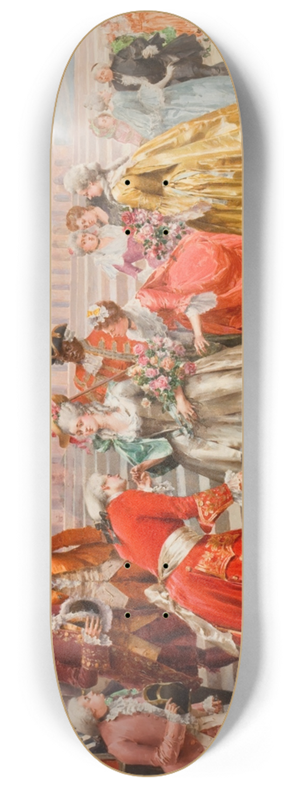 Henri Victor Lesur - A Prominent Gathering 8.25 inch art skate deck