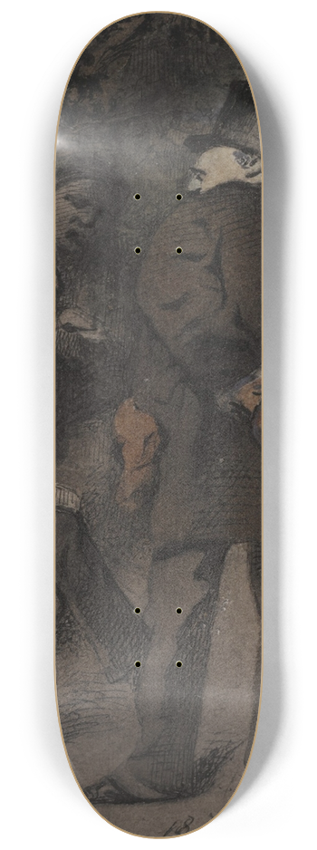 Henry Bonaventure Monnier - A Conversation 8.25 inch art skate deck