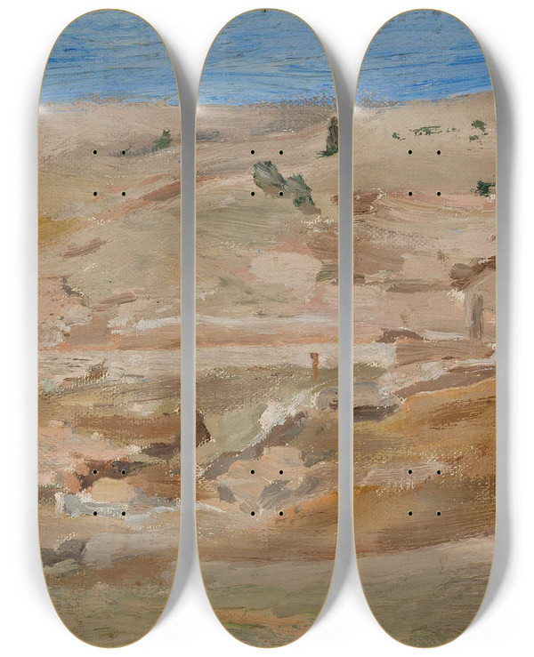 Triptych art skateboard deck of Jan Cigliski Delphi From The Journey To Greece_2 by Jan Ciaglinski (1858-1913)