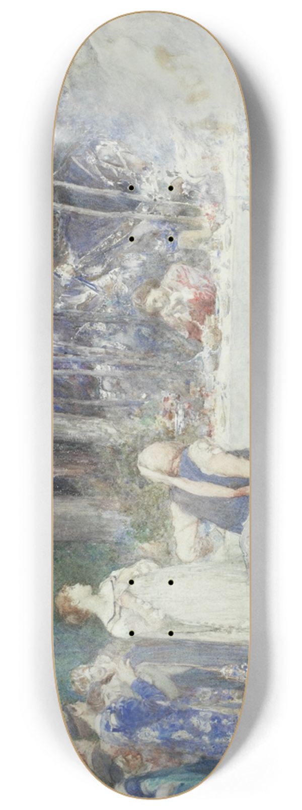 Henry Edgar Crockett - The ethereal knight 8.25 inch art skate deck