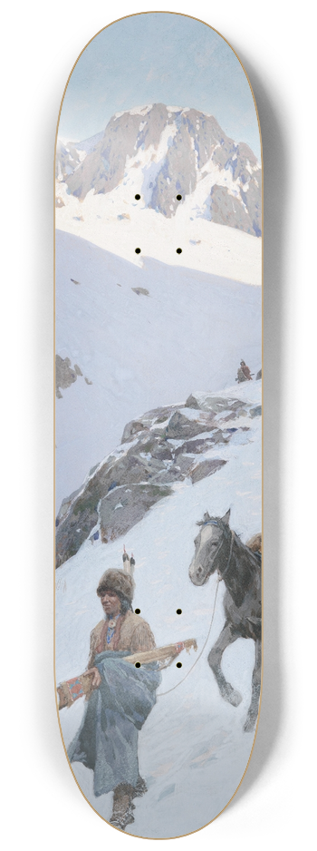 Henry Farny - A Successful Hunt 8.25 inch art skate deck