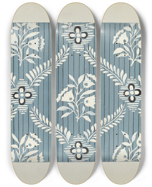 Triptych art skateboard deck of Joseph L Boyd Wallpaper by Joseph L Boyd (20-)