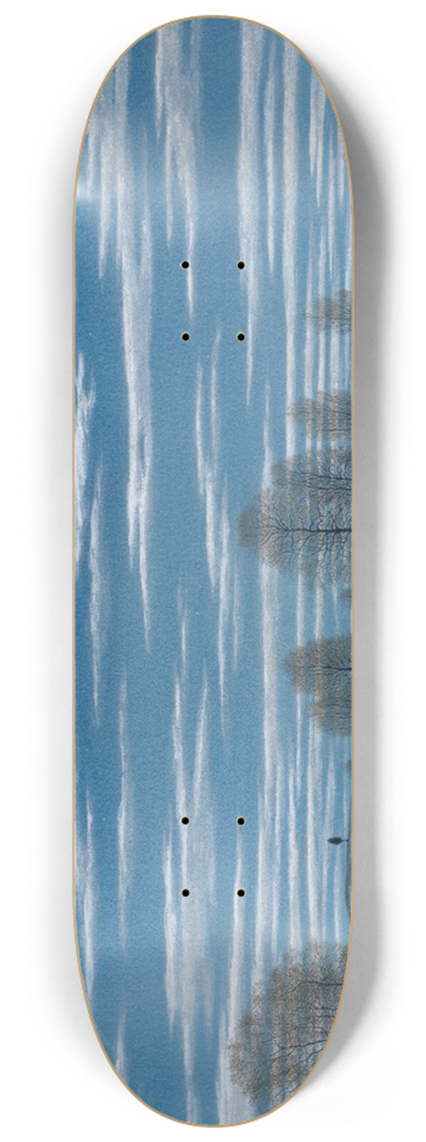 Henry Farrer - Winter Scene in Moonlight 8.25 inch art skate deck