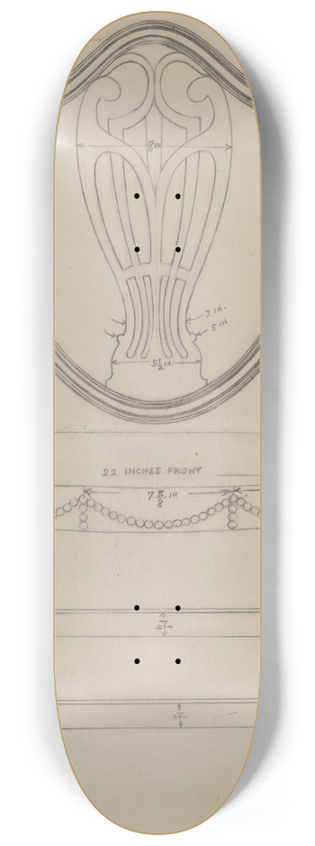 Alfred Nason - Side Chair 8.25 inch art skate deck