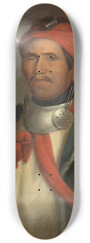 Henry Inman - Tenskwatawa 8.25 inch art skate deck