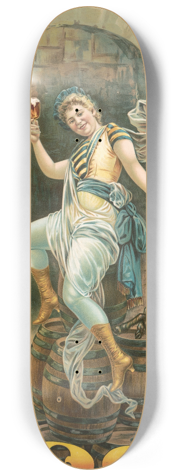 Henry Jerome Schile - Bock, pyramida no. 198 8.25 inch art skate deck