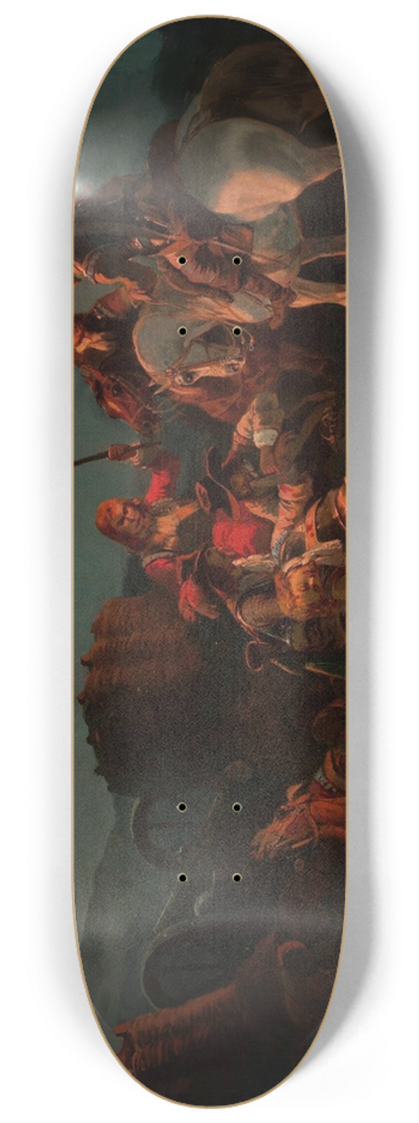 Henryk Pillati - After the battle  The Swedes in Poland in 1655 8.25 inch art skate deck