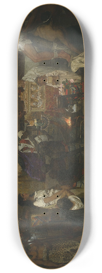 Henryk Siemiradzki - Martyrdom of early Christians 8.25 inch art skate deck