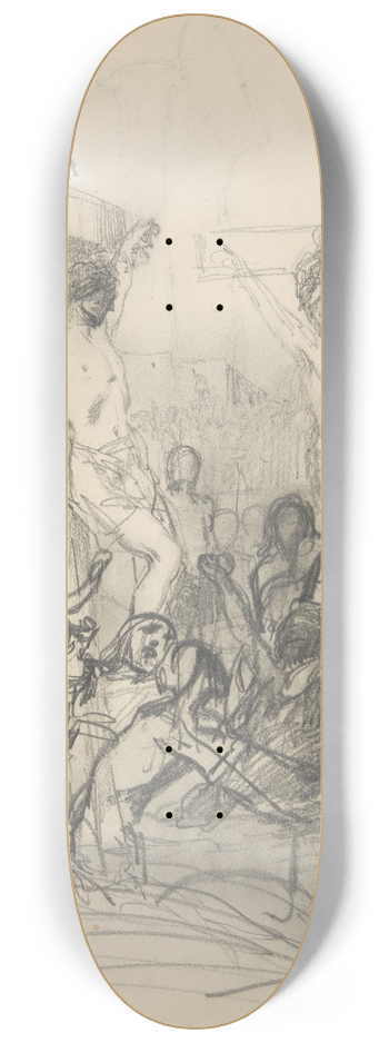 Henryk Siemiradzki - szkic do obrazu Golgota 8.25 inch art skate deck