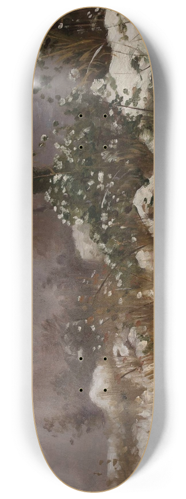 Henryk Weyssenhoff - Winter landscape 8.25 inch art skate deck
