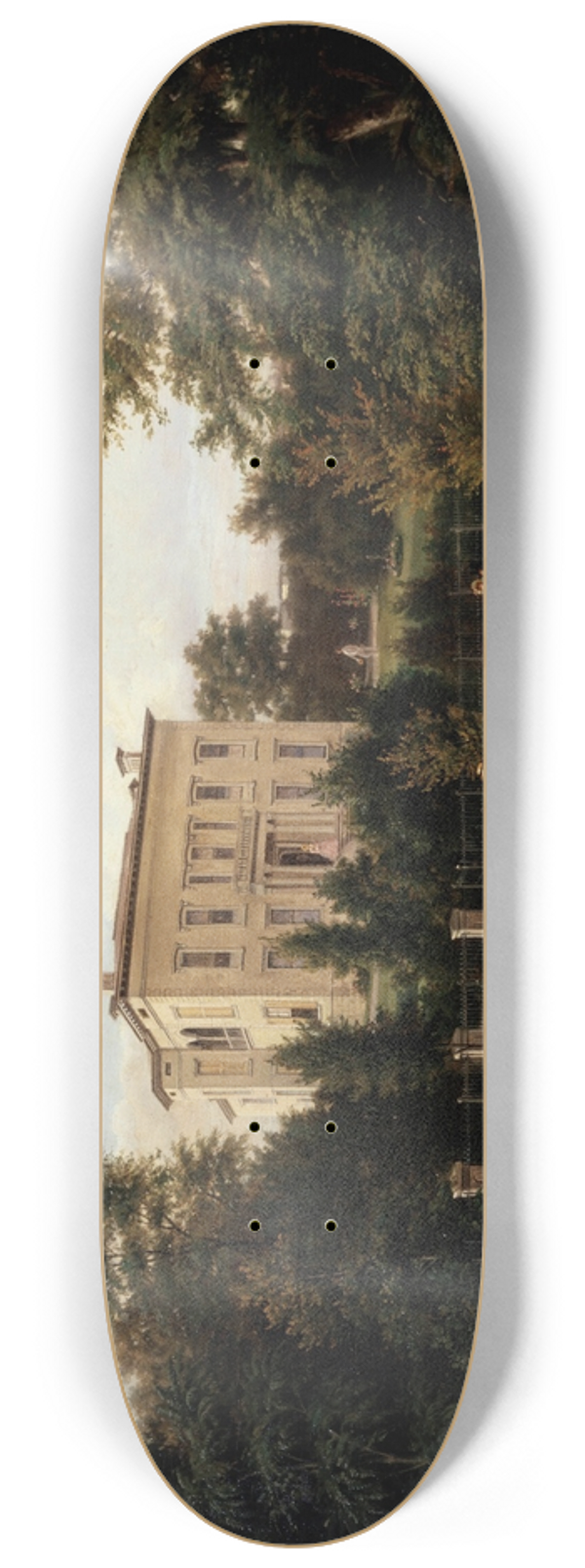 Henry Lewis - A Street in Saint Louis 8.25 inch art skate deck