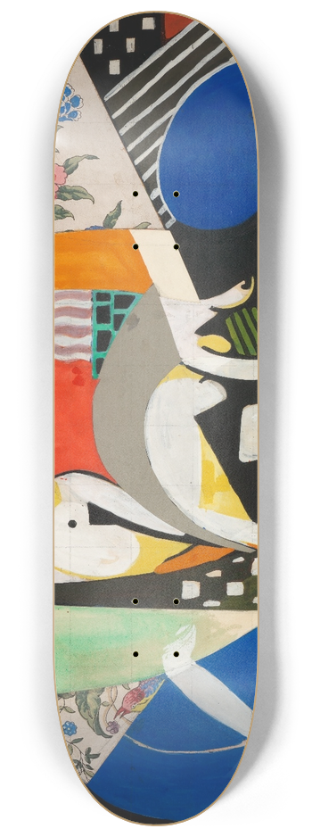 Henry Lyman Saen - The Thundershower (study for painting) 8.25 inch art skate deck