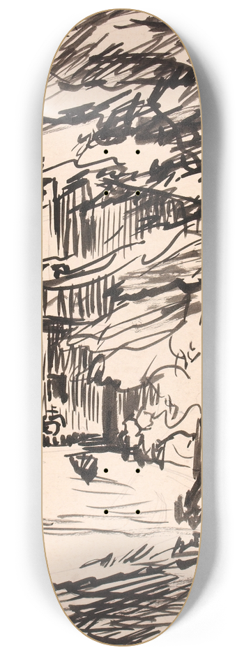Henry Lyman Saen - Untitled 8.25 inch art skate deck