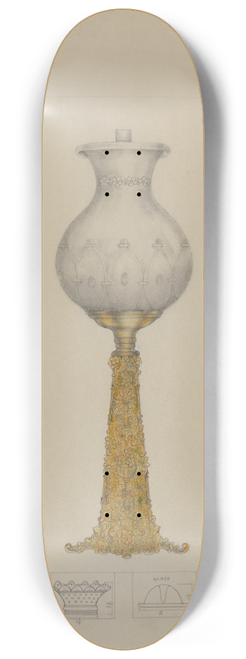 Henry Meyers - Metal Base Lamp 8.25 inch art skate deck