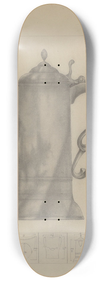 Henry Meyers - Pewter Flagon 8.25 inch art skate deck