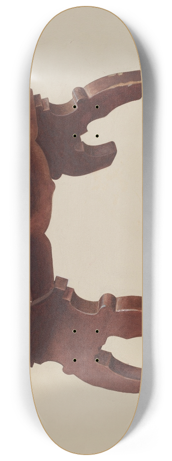 Henry Moran - Pine Footstool 8.25 inch art skate deck