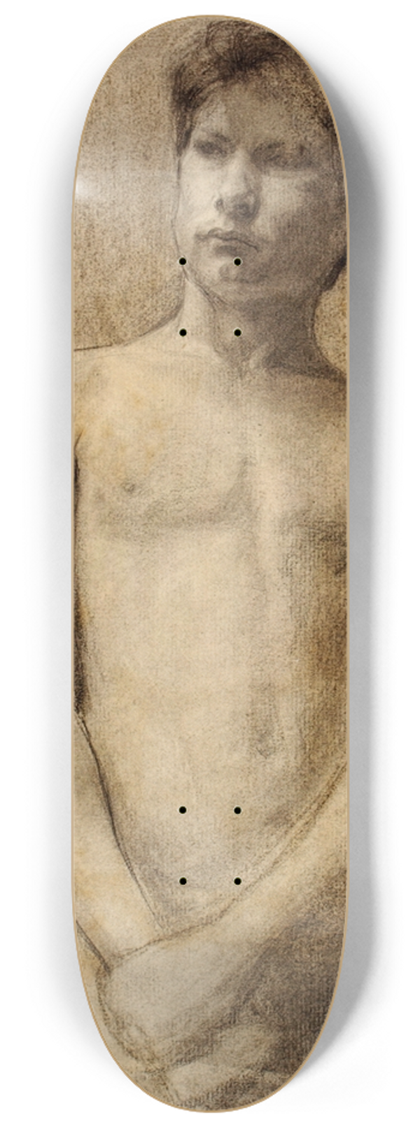 Henry Ossawa Tanner - Study of a Young Man 8.25 inch art skate deck
