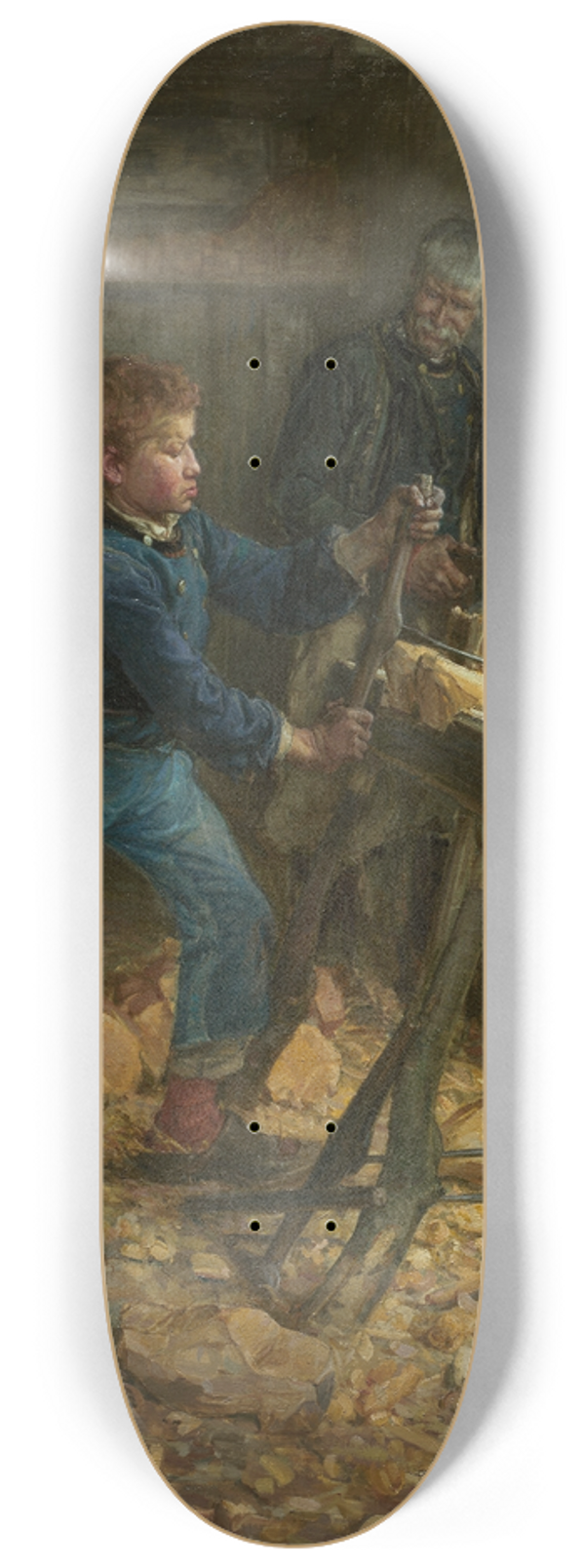 Henry Ossawa Tanner - The Young Sabot Maker 8.25 inch art skate deck
