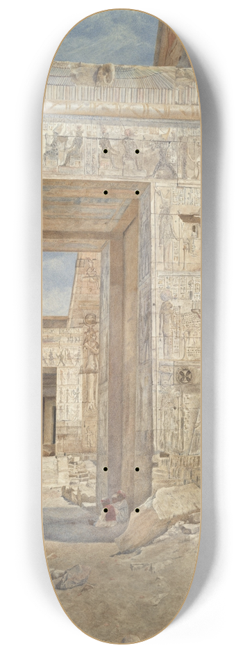 Henry Roderick Newman - Temple on the Island ofPhilae 8.25 inch art skate deck