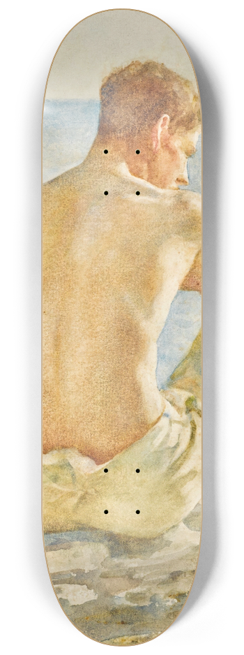 Henry Scott Tuke - Watching the sea 8.25 inch art skate deck