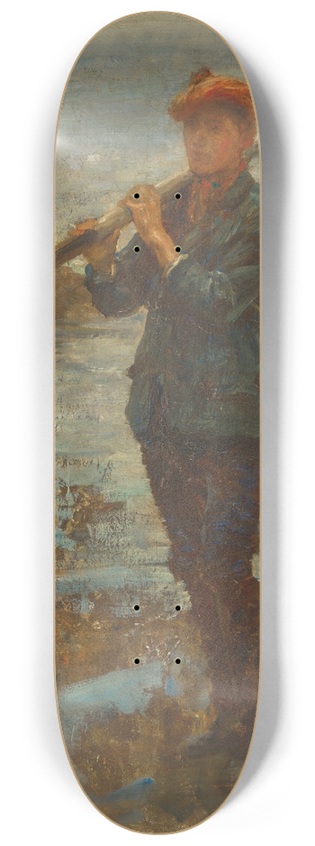 Henry Scott Tuke - Youth with an oar 8.25 inch art skate deck