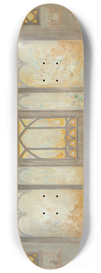 Alfred Plauzeau - Esquisse pour lglise Saint-Jean de Montmartre 8.25 inch art skate deck