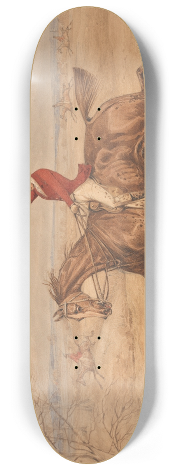 Henry Thomas Alken - Facing a Brook 8.25 inch art skate deck