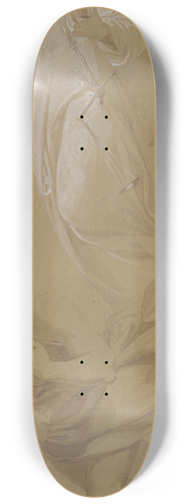 Alfred Rethel - Nemesis, als Justitia einen Mrder verfolgend 8.25 inch art skate deck