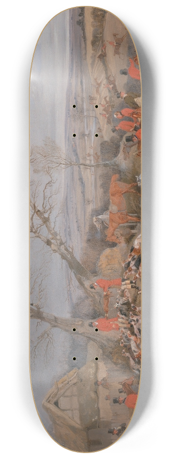 Henry Thomas Alken - Hunting Scene: The Kill 8.25 inch art skate deck